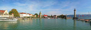 Foto auf Mousepad - Lindau Hafen Panorama oder mit Eigenem Foto