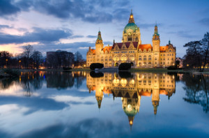 Mousepad - Rathaus Hannover Abends oder mit Eigenem Foto