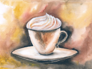 Wunschmotiv Mousepad - Cappuccino oder mit Eigenem Foto