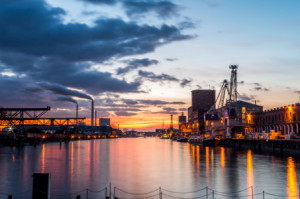 Wunschbild als Mousepad - Karlsruhe Rheinhafen oder mit Eigenem Foto