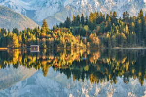 Fotos Mousepad - Herbst Am Barmsee In Oberbayern oder mit Eigenem Foto