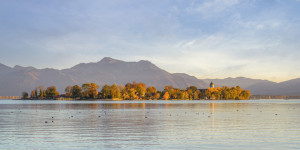 Wunschmotiv als Mousepad - Chiemsee Fraueninsel In Der Abendsonne o...