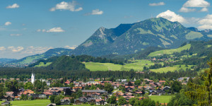 Wunschmotiv auf Mousepad - Oberstdorf Und Der Grünten oder mit Eige...