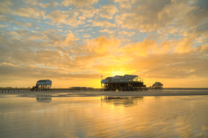 Bild auf Mousepad - Sankt Peter-Ording Sonnenaufgang Iii oder mit E...