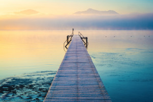 Bild Mousepad - Wintermorgen Am Chiemsee oder mit Eigenem Foto