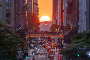 Wunschbild auf Mousepad - Manhattanhenge In New York City oder mit ...