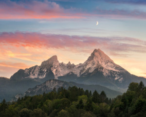 Wunschmotiv als Mousepad - Majestätische Watzmann Im Farbenfroher D...