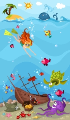 Bilder Mousepad - Underwater Life oder mit Eigenem Foto