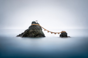 Motiv auf Mousepad - Meoto Iwa Felsen In Japan oder mit Eigenem Foto