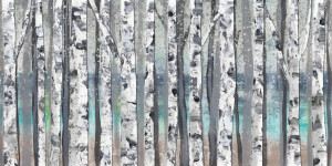 Motiv als Papier - Birch Trees Grey Final oder mit Eigenem Foto