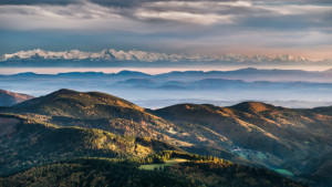 Motiv als Papier - Schwarzwald Alpen Panorama oder mit Eigenem Foto