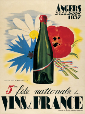 Bild auf Papier - Vins De France By Jean Mercier - 1937 oder mit Ei...