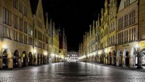 Papier - Prinzipalmarkt Münster Bei Nacht oder mit Eigenem Foto