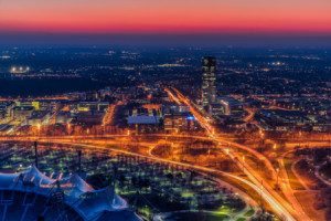 Motiv als Papier - München Nach Sonnenuntergang oder mit Eigenem Foto