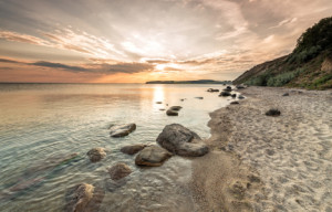 Motiv auf Papier - Sonnenuntergang Auf Rügen oder mit Eigenem Foto