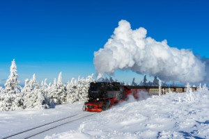 Motiv Papier - Kraftvoller Dampf Im Winter Von 99 7247-2 oder mit E...