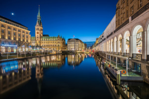 Fotos Papier - Hamburg Bei Nacht oder mit Eigenem Foto