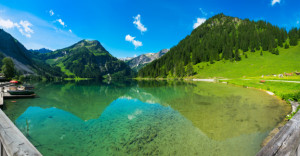 Wunschmotiv auf Papier - Vilsalpsee Mit Alpenbergen Im Hintergrund ...