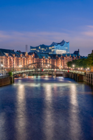 Bilder Papier - Elbphilharmonie Bei Nacht oder mit Eigenem Foto