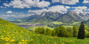 Bild auf Papier - Frühling In Oberstdorf oder mit Eigenem Foto