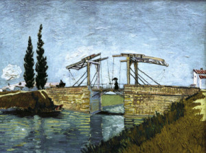 Wunschbild als Papier - V Van Gogh Langlois Drawbridge oder mit Eig...