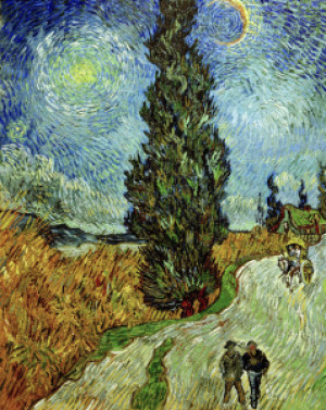 Fotos Papier - Van Gogh Cypress Against Starry Sky oder mit Eigenem...