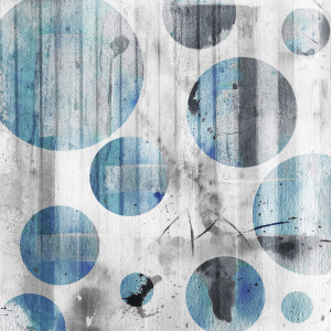 Bild Papier - Watercolor Circles I oder mit Eigenem Foto