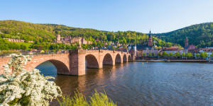 Motiv als Papier - Alte Brücke Und Schloss In Heidelberg oder mit E...