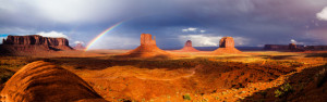 Poster - Rainbow Over The Valley oder mit Eigenem Foto