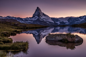 Wunschmotiv als Poster - Sonnenuntergang Am Matterhorn oder mit Eig...