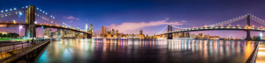 Motiv als Posterdruck - New York Skyline Panorama Mit Blick Auf Man...