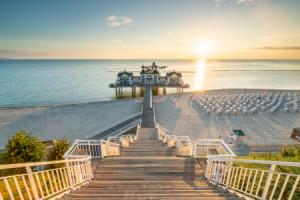 Motiv auf Posterdruck - Ostseebad Sellin Auf Rügen oder mit Eigenem...