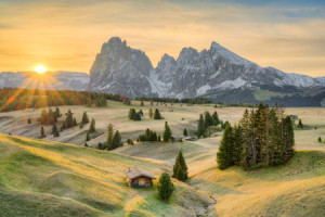 Bilder Posterdruck - Seiser Alm Im Herbst oder mit Eigenem Foto