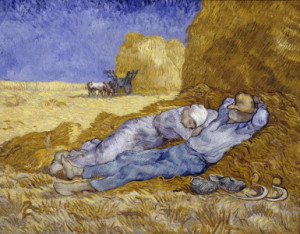 Bild auf Poster - Van Gogh Siesta After Millet 1890 oder mit Eigene...
