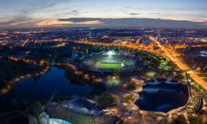 Wunschbild Poster - Panorama Vom Olympiapark In München Von Oben od...