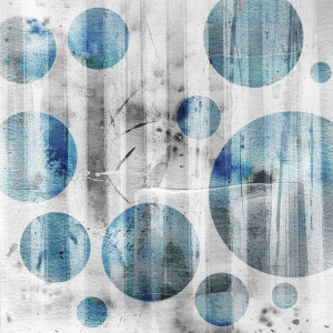Fotos Schieferplatte - Watercolor Circles Ii oder mit Eigenem Foto