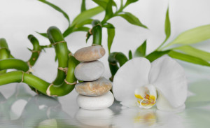 Motiv auf Schieferplatte - Wellness oder mit Eigenem Foto