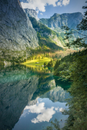 Motiv auf Schieferplatte - Obersee In Berchtesgaden oder mit Eigene...