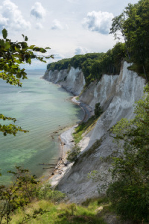 Bild auf Schieferplatte - Kreidefelsenimnationalparkjasmundaufderin...