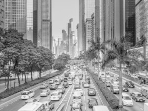 Wunschbild als Schieferplatte - Hongkong Traffic oder mit Eigenem Foto