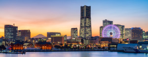 Foto Schieferplatte - Yokohama Minato Mirai oder mit Eigenem Foto