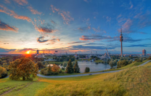 Wunschbild Schieferplatte - München Olympiapark oder mit Eigenem Foto