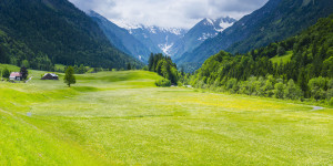 Foto Schieferplatte - Frühling Im Trettachtal oder mit Eigenem Foto