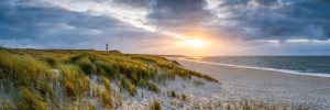 Bilder Schieferplatte - Sonnenuntergang Am Nordseestrand Auf Sylt o...