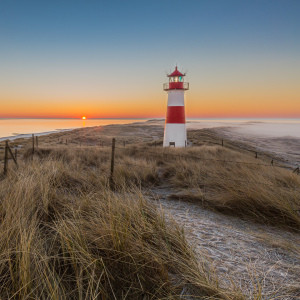 Motiv auf Schieferplatte - Leuchtturm List oder mit Eigenem Foto