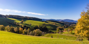 Motiv als Schieferplatte - Landschaft Bei Sankt Peter Im Schwarzwal...