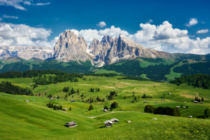 Wunschmotiv auf Schieferplatte - Seiser Alm In Den Dolomiten - Südt...