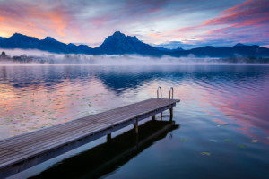 Wunschbild Schieferplatte - Herbst Am Hopfensee oder mit Eigenem Foto