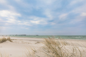 Foto Schieferplatte - Wind Am Dünenstrand Heiligenhafen oder mit Ei...