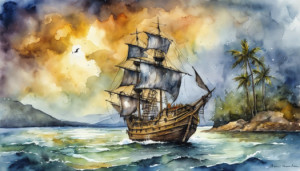 Wunschbild als Schieferplatte - Segelschiff Ki oder mit Eigenem Foto